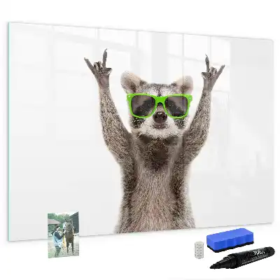 Tablă magnetică cu ștergere uscată decorativă cu model suculente și ochelari