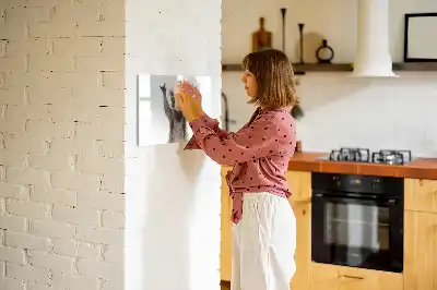 Tablă magnetică cu ștergere uscată decorativă cu model suculente și ochelari