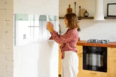 Tablă magnetică cu ștergere uscată planificator săptămânal