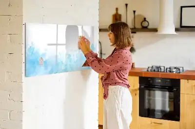 Tablă magnetică cu ștergere uscată cu model pete pictate