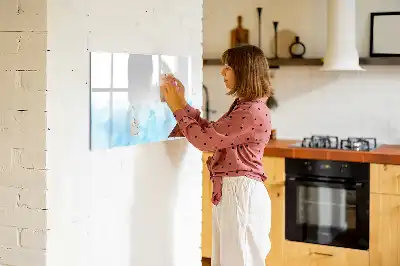 Tablă magnetică cu ștergere uscată cu model pete pictate