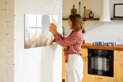 Tablă magnetică cu ștergere uscată cu model abstract cu granulație