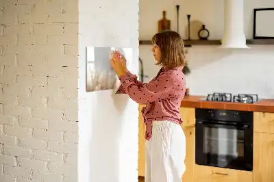 Tablă magnetică cu ștergere uscată cu model abstract cu granulație