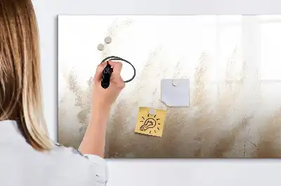 Tablă magnetică cu ștergere uscată cu model abstract cu granulație