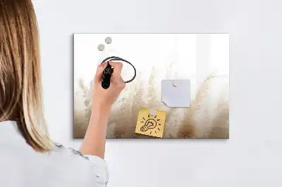 Tablă magnetică cu ștergere uscată cu model abstract cu granulație