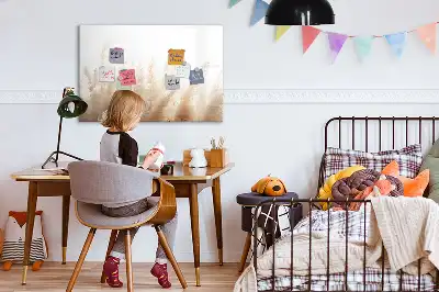 Tablă magnetică cu ștergere uscată cu model abstract cu granulație