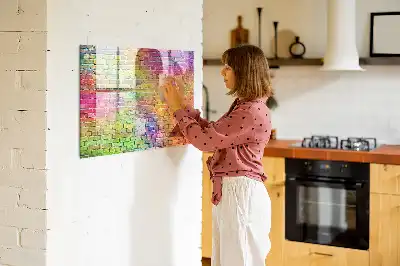 Tablă magnetică cu ștergere uscată pentru perete pictat