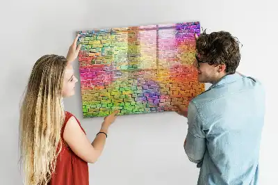 Tablă magnetică cu ștergere uscată pentru perete pictat