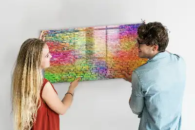 Tablă magnetică cu ștergere uscată pentru perete pictat