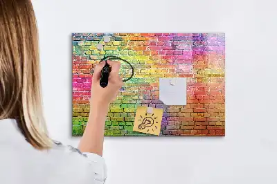 Tablă magnetică cu ștergere uscată pentru perete pictat