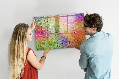 Tablă magnetică cu ștergere uscată pentru perete pictat