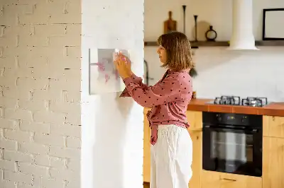 Tablă magnetică cu ștergere uscată cu hartă a lumii în acuarelă