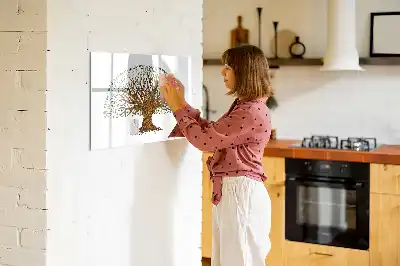 Tablă magnetică cu ștergere uscată cu model rădăcină de copac