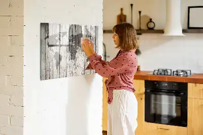 Harta lumii tablă magnetică cu ștergere uscată