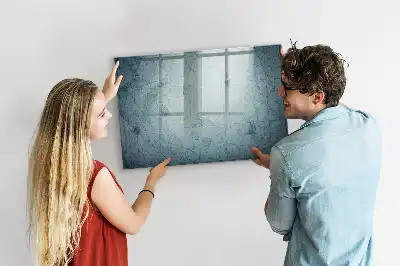 Tablă magnetică cu ștergere uscată cu model hartă vintage