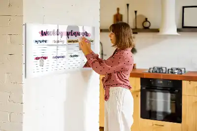 Tablă magnetică cu ștergere uscată planificator scris de mână