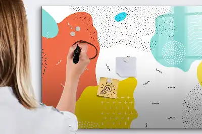 Tablă magnetică cu ștergere uscată model Abstracție POP