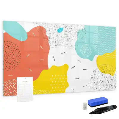 Tablă magnetică cu ștergere uscată model Abstracție POP