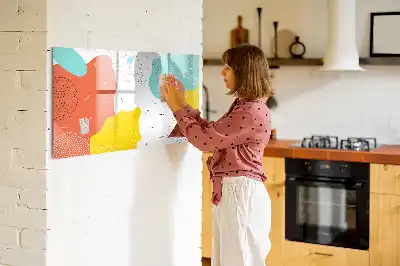 Tablă magnetică cu ștergere uscată model Abstracție POP