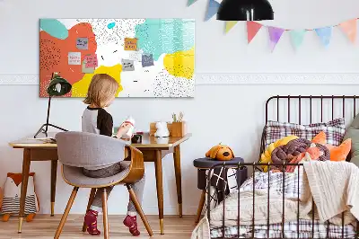 Tablă magnetică cu ștergere uscată model Abstracție POP