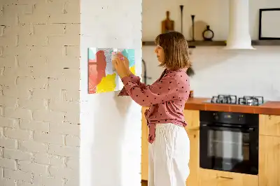 Tablă magnetică cu ștergere uscată model Abstracție POP