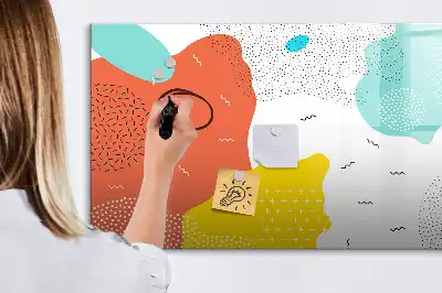 Tablă magnetică cu ștergere uscată model Abstracție POP