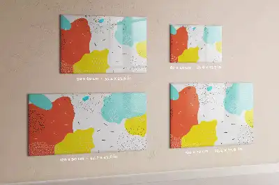 Tablă magnetică cu ștergere uscată model Abstracție POP