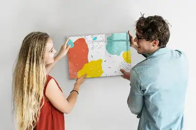 Tablă magnetică cu ștergere uscată model Abstracție POP