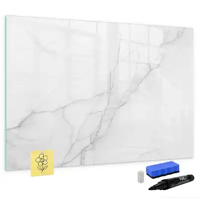 Tablă magnetică cu ștergere uscată cu model decorativ de marmură