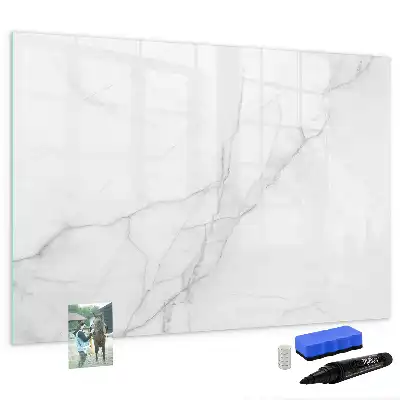 Tablă magnetică cu ștergere uscată cu model decorativ de marmură