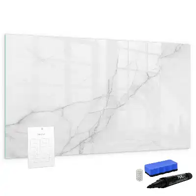 Tablă magnetică cu ștergere uscată cu model decorativ de marmură