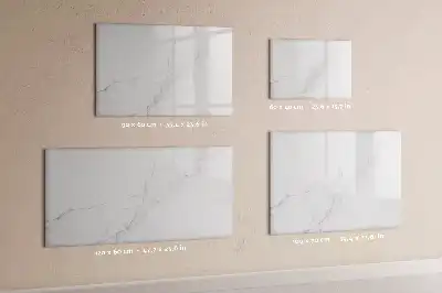 Tablă magnetică cu ștergere uscată cu model decorativ de marmură