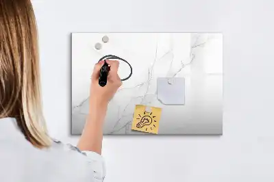 Tablă magnetică cu ștergere uscată cu model decorativ de marmură