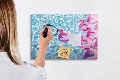 Tablă magnetică cu ștergere uscată model Flamingo