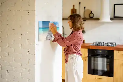 Tablă magnetică cu ștergere uscată model insulă tropicală