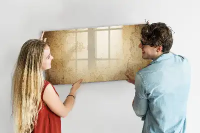Tablă magnetică cu ștergere uscată cu hartă veche a lumii