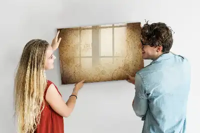 Tablă magnetică cu ștergere uscată cu hartă veche a lumii