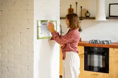 Tablă magnetică cu ștergere uscată pentru meniu săptămânal