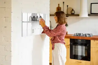 Tablă magnetică cu ștergere uscată pentru acasă