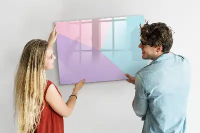 Tablă magnetică cu ștergere uscată model pastelat