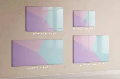 Tablă magnetică cu ștergere uscată model pastelat