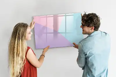 Tablă magnetică cu ștergere uscată model pastelat