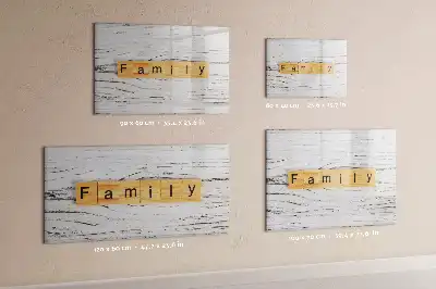 Tablă magnetică cu ștergere uscată model Familie