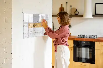 Tablă magnetică cu ștergere uscată model Familie