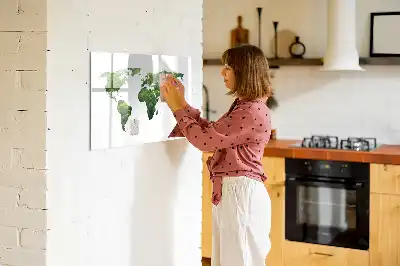 Harta ecologică a lumii tablă magnetică cu ștergere uscată