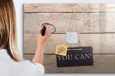 Tablă magnetică cu ștergere uscată cu mesajul motivațional Poți reuși!