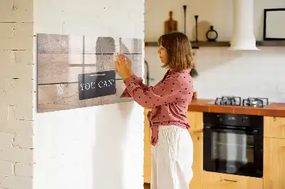Tablă magnetică cu ștergere uscată cu mesajul motivațional Poți reuși!