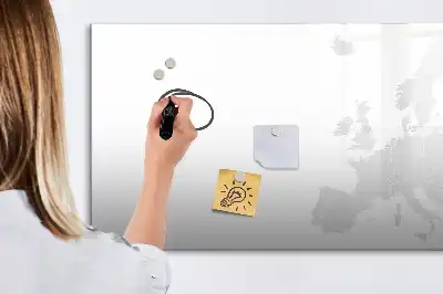 Tablă magnetică cu ștergere uscată cu harta Europei