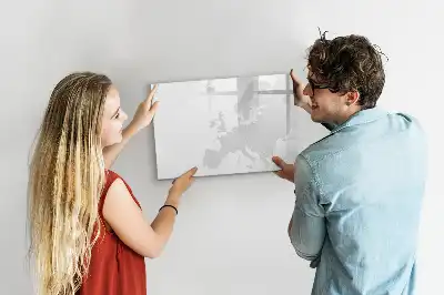 Tablă magnetică cu ștergere uscată cu harta Europei