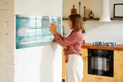 Tablă magnetică cu ștergere uscată albastră